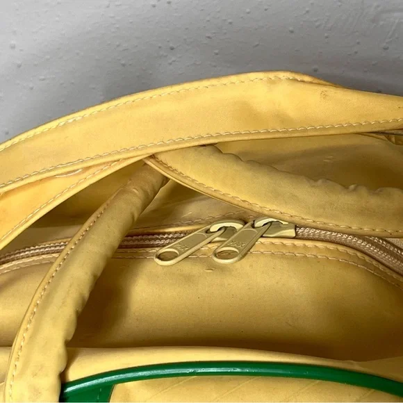 Vintage 1984 Cabbage Patch Kids Shoulder Bag Book Tote Yellow and Green - Picture 7 of 12